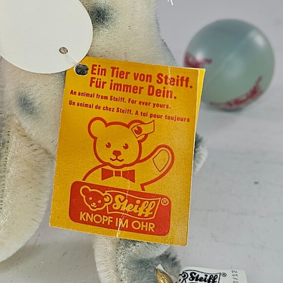 Steiff Limited Edition Circus Robby Seal Plush Toy W/ Tags And Ball #650444 - Picture 9 of 11